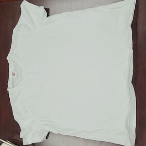 NEW ReDone Hanes White Crewneck  T Shirt S